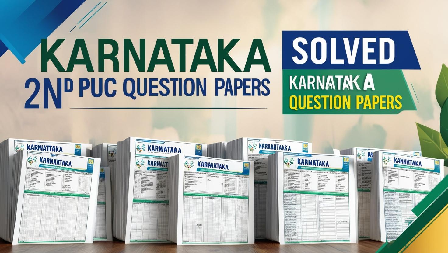 2nd PUC Solved Question Papers